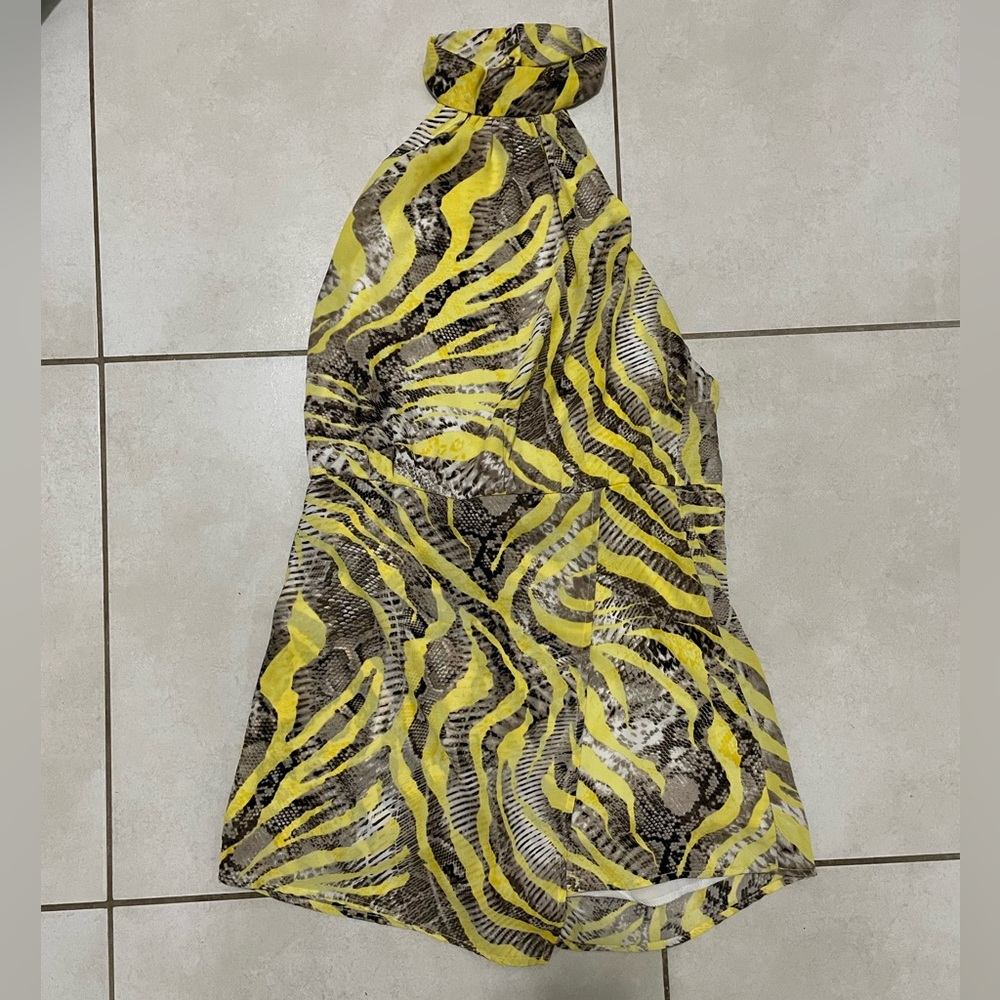 Snake print romper